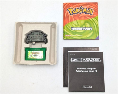 Pokemon Leafgreen - Komplet I Æske - Gameboy Advance Spil (B Grade) (Genbrug)